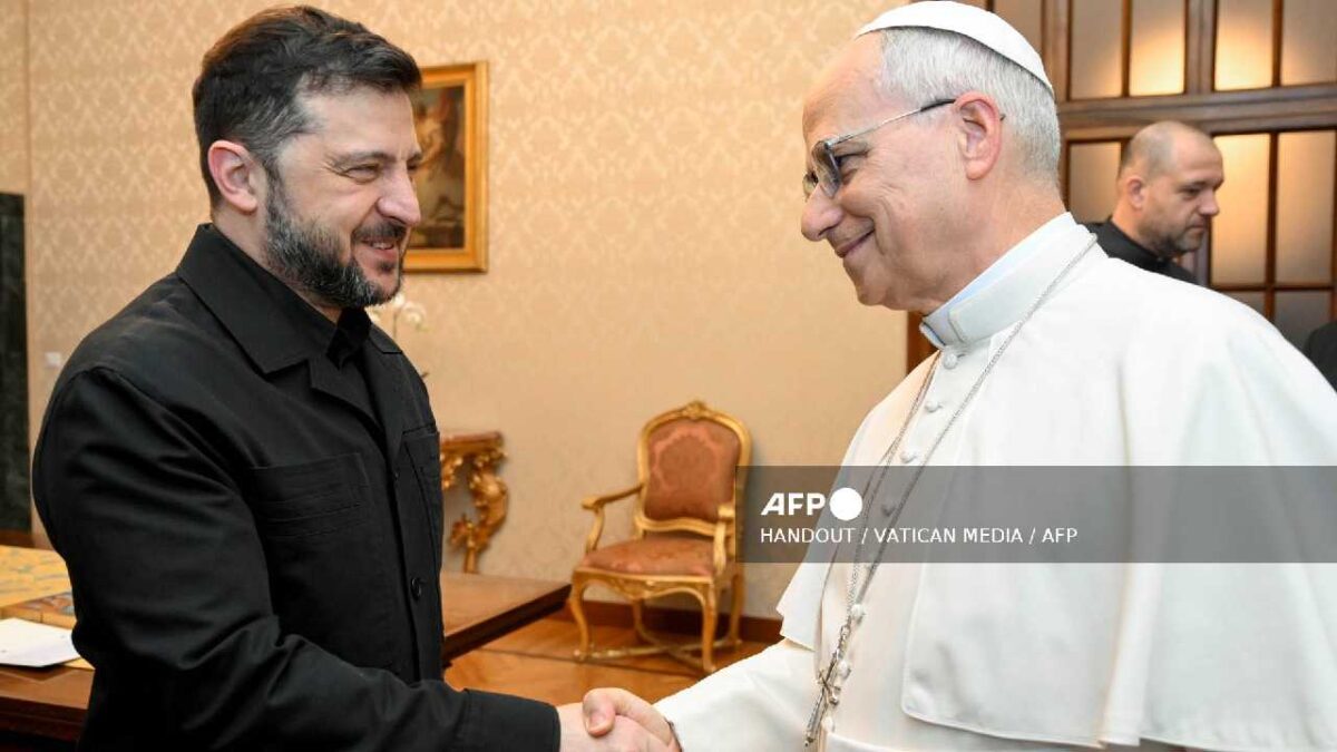 Se reúne Zelenski con el Papa.