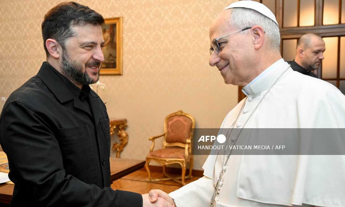 Se reúne Zelenski con el Papa.