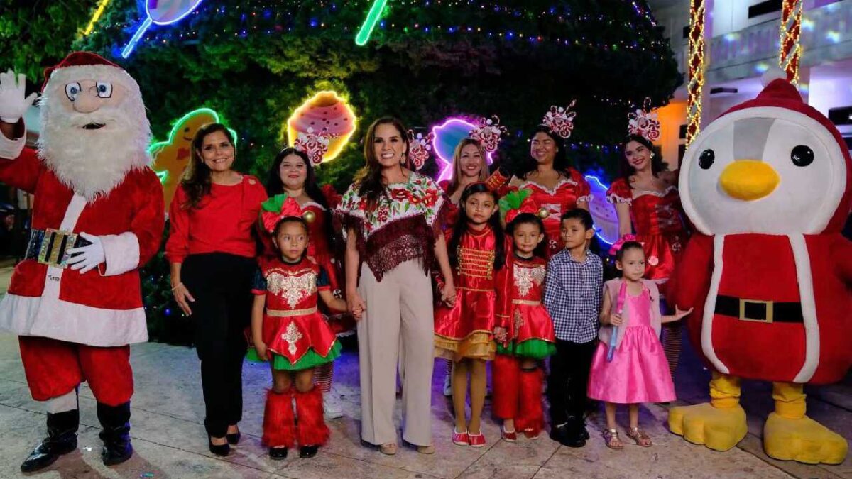 mara invita a visitar la Villa Navideña en Chetumal.