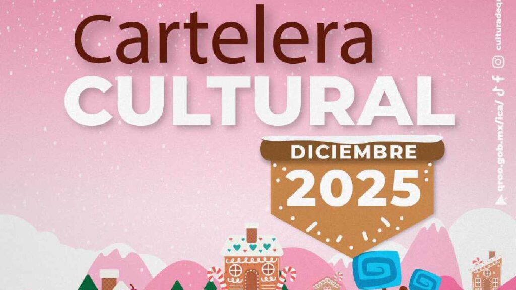 Cartelera cultural navideña.