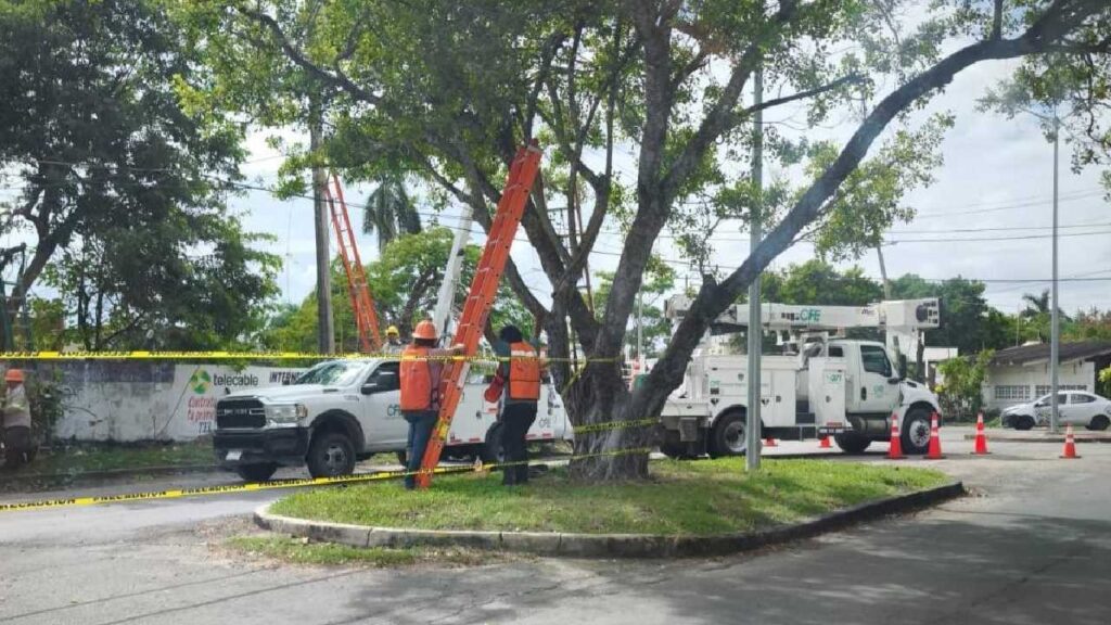 Apagón en Chetumal.