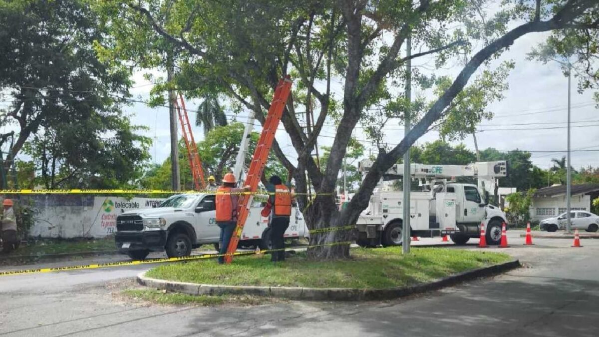 Apagón en Chetumal.