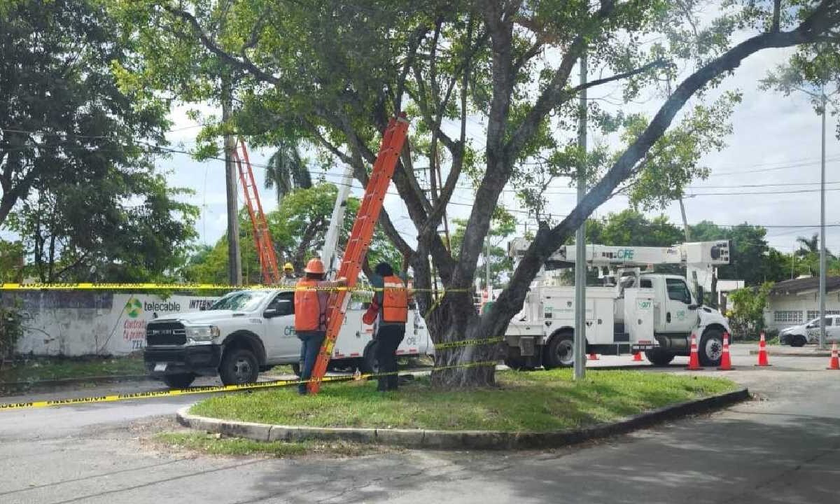 Apagón en Chetumal.