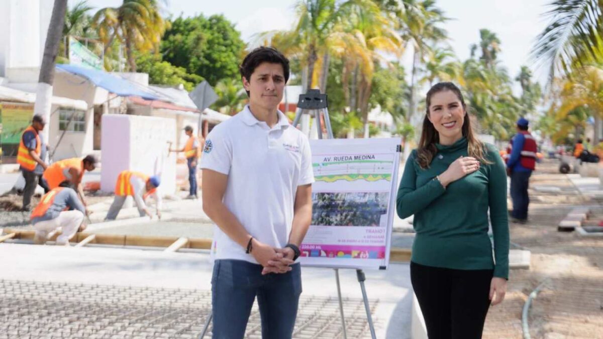 Obras públicas en Isla Mujeres.