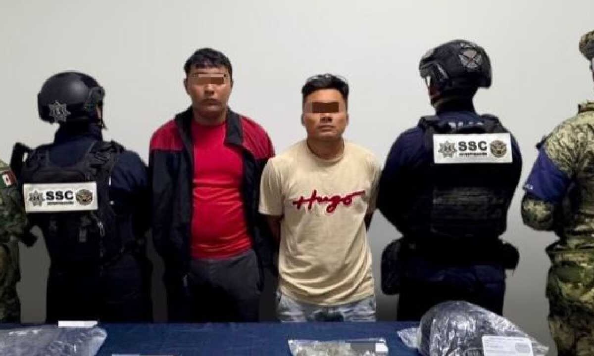 Los presuntos narcomenudistas fueron detenidos.