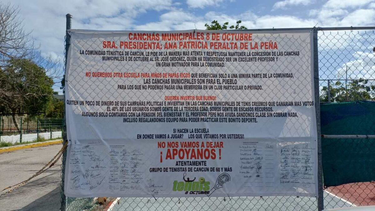 “8 de Octubre”. Canchas del 8 de Octubre están ubicadas en la supermanzana 21