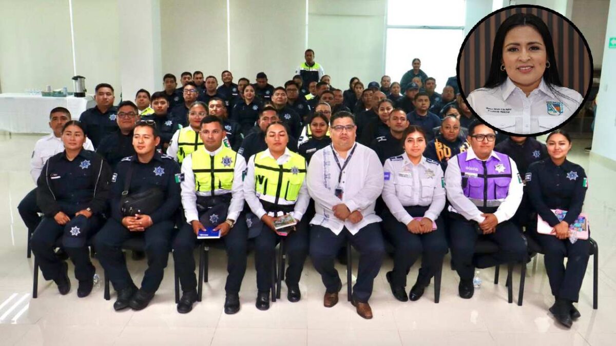 Capacitación a policías de Puerto Morelos
