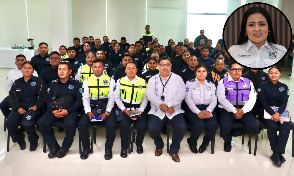 Capacitación a policías de Puerto Morelos