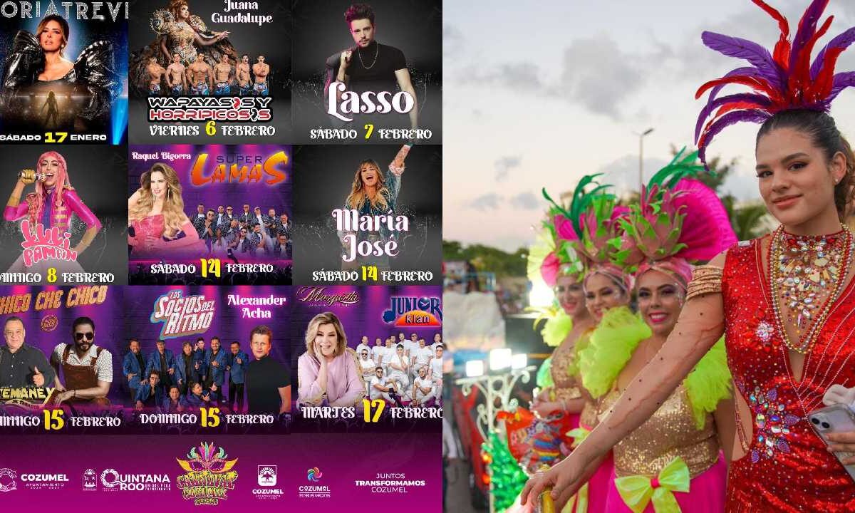 Cozumel está preparado para las fiestas de carnaval.
