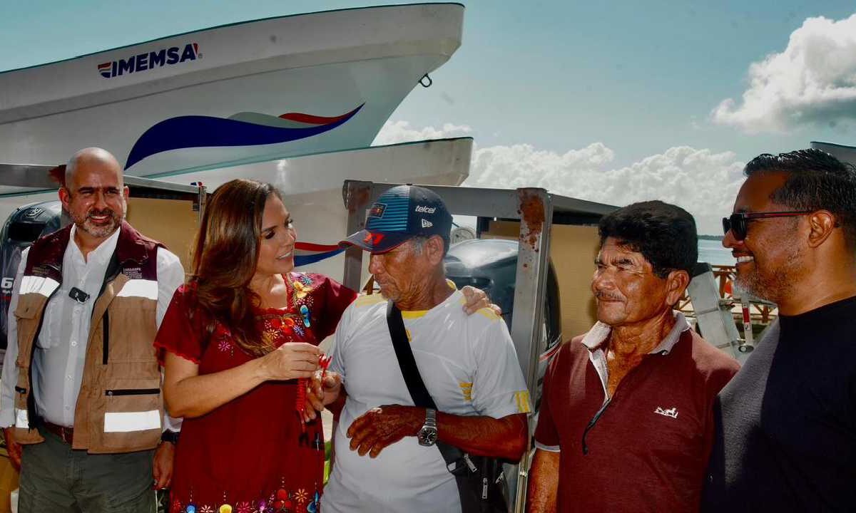 Labores de pesca en Quintana Roo.