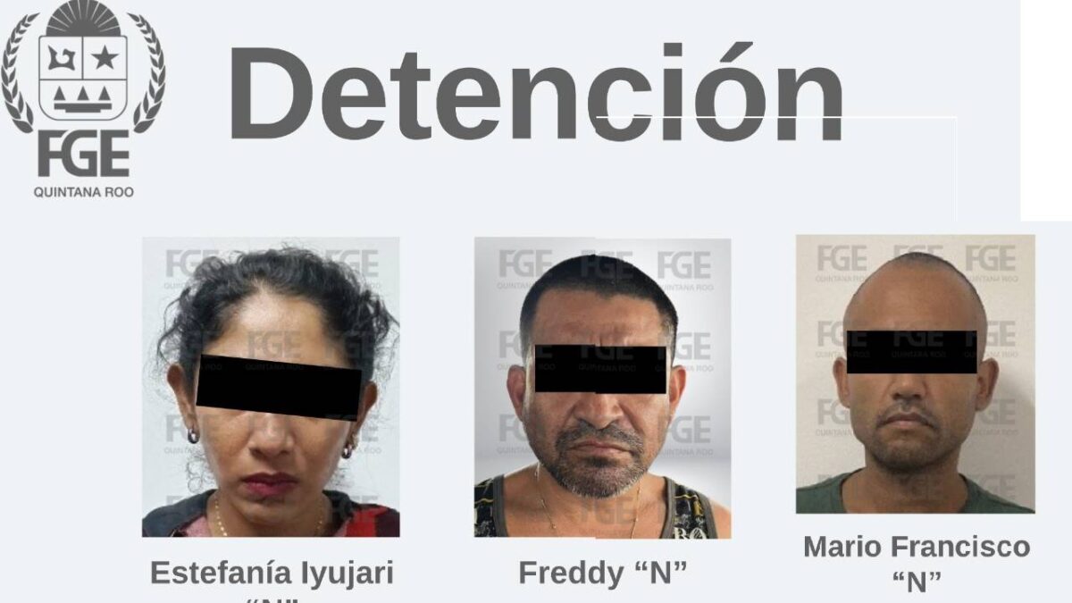 Detenidos por feminicidio.