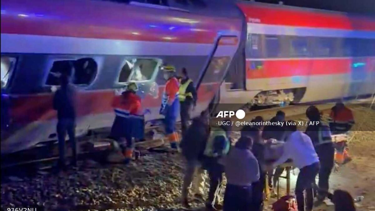 Choque de trenes en España.