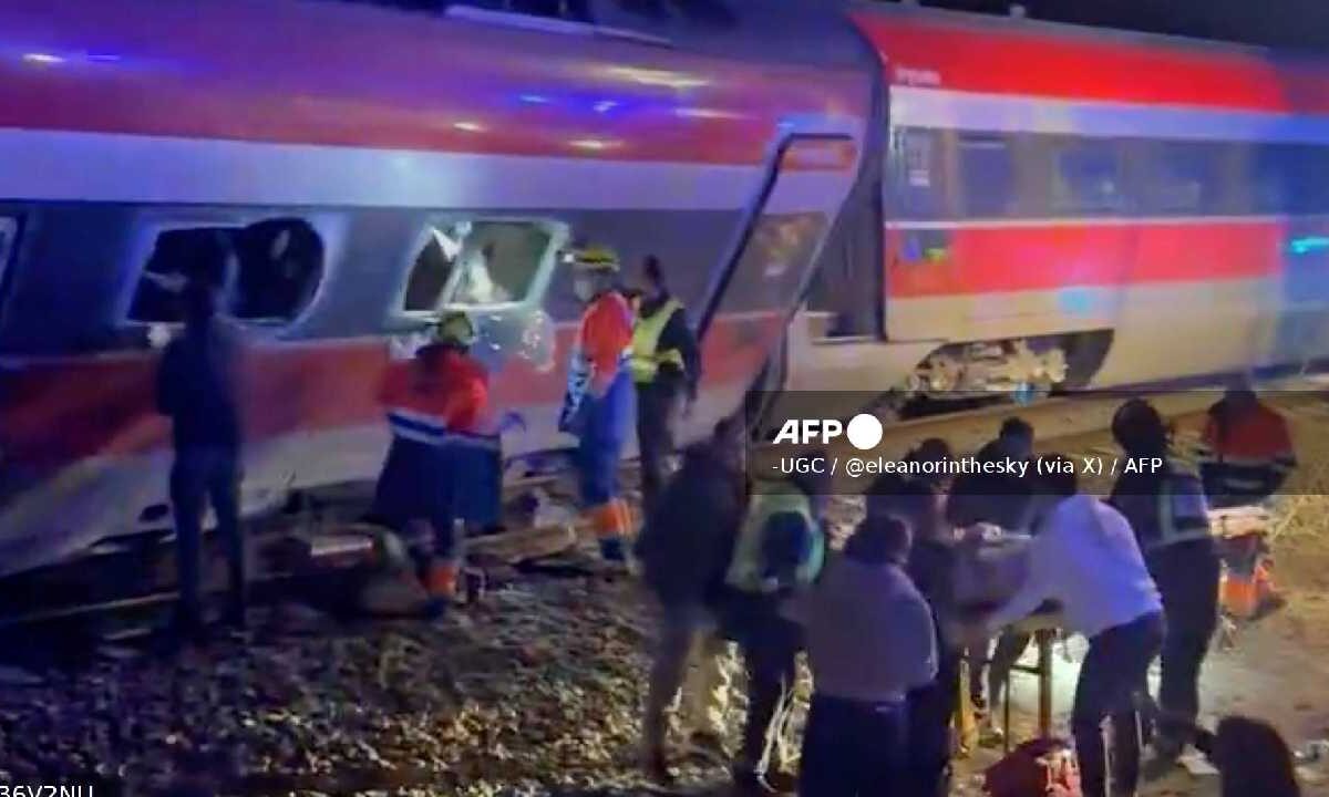 Choque de trenes en España.