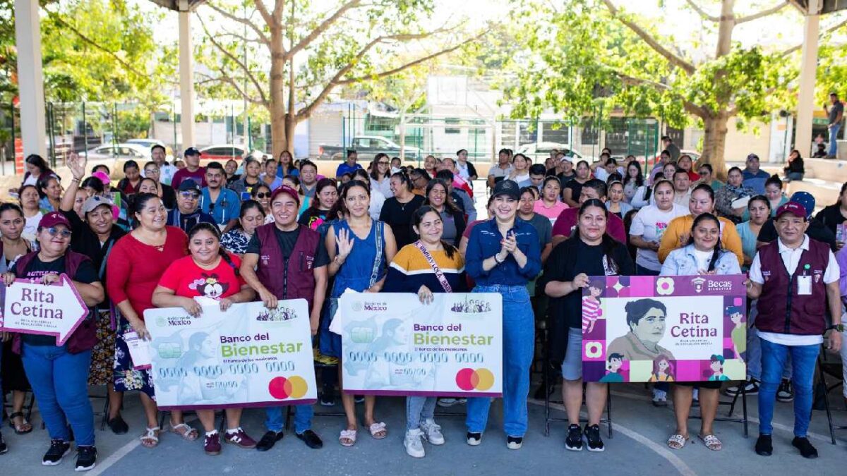 Estefanía Mercado destacó las políticas públicas de educación.