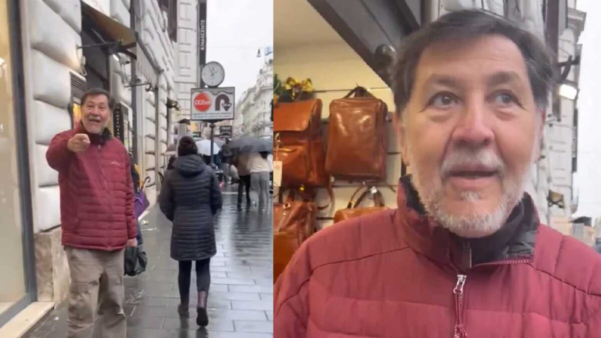 Fernández Noroña en Roma.