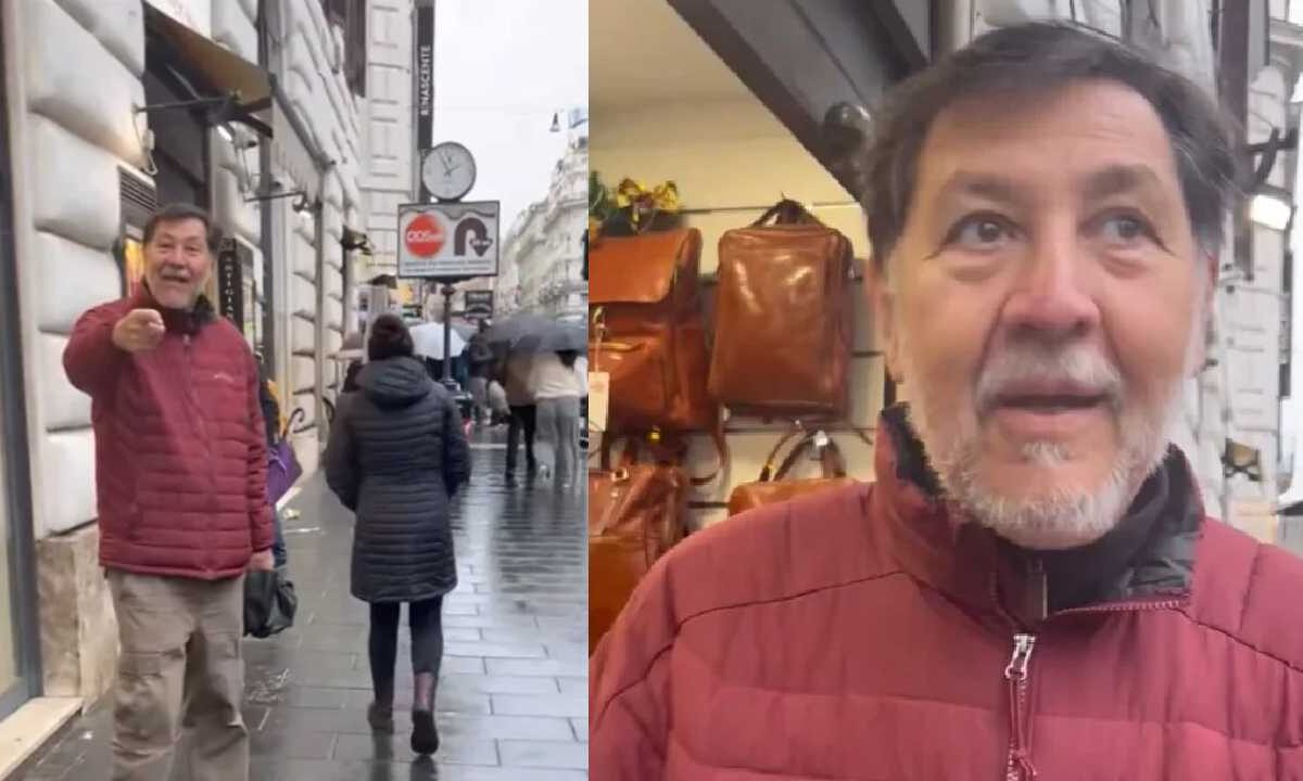 Fernández Noroña en Roma.