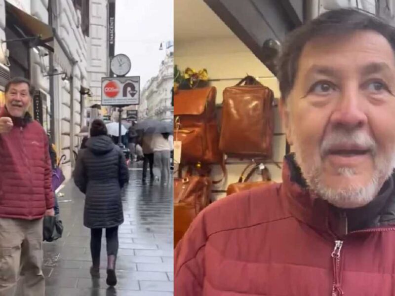 Fernández Noroña lo vuelve a hacer y se viraliza molestia con un mexicano que lo increpó en Roma (video)