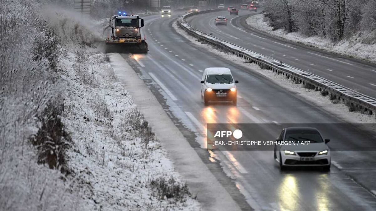 Nevadas en Francia.