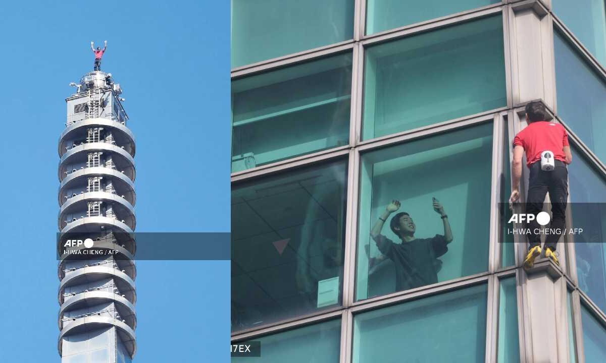 Alex Honnold durante la escalada.