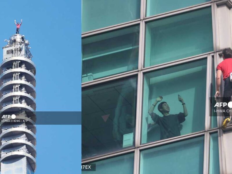 Hazaña extrema en Taiwán: estadounidense escala sin equipo el rascacielos más alto de la isla