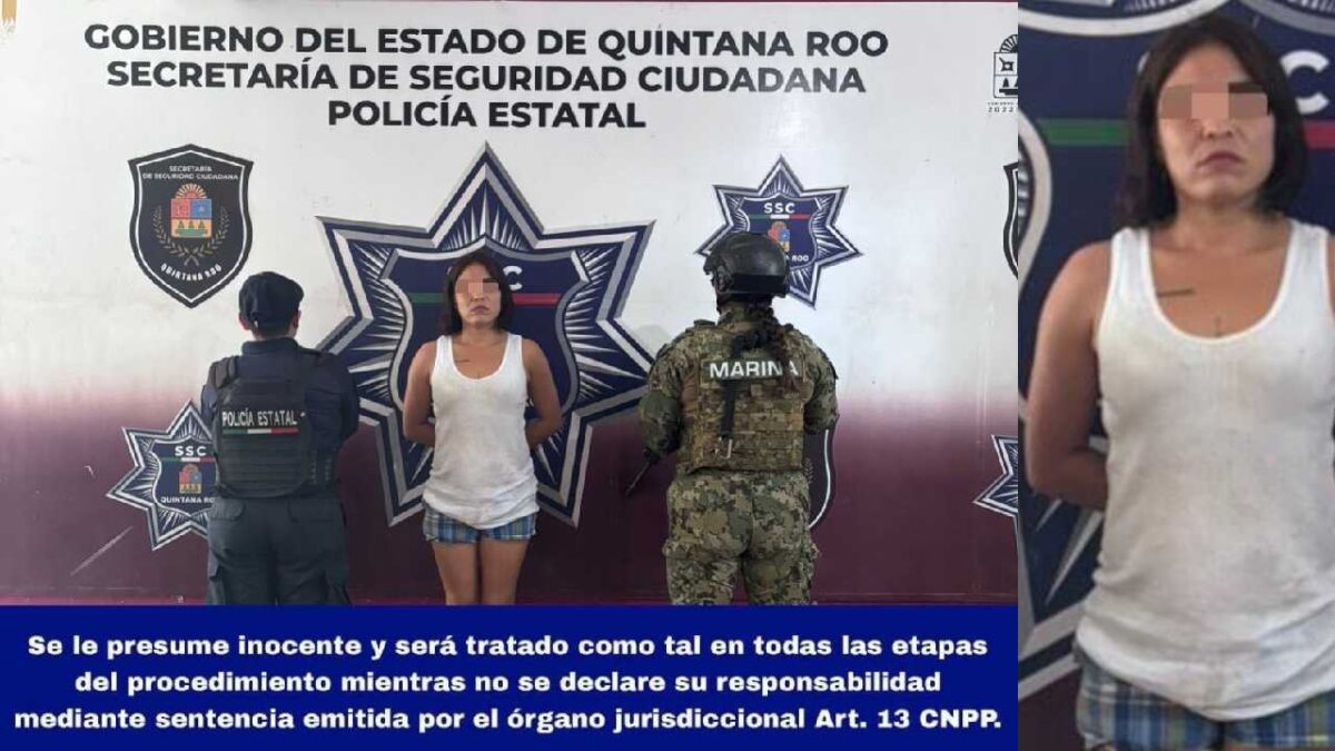 Mujer golpea a taxista.