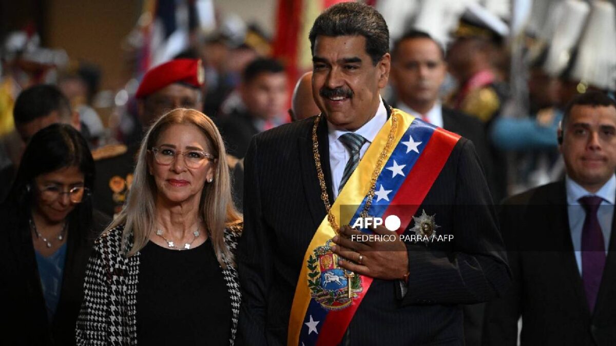 Nicolás Maduro y Cilia Flores.