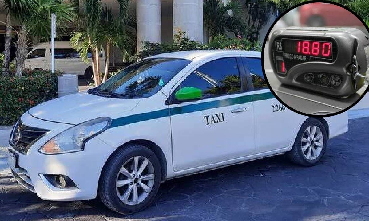 Taxímetro en Cancún.