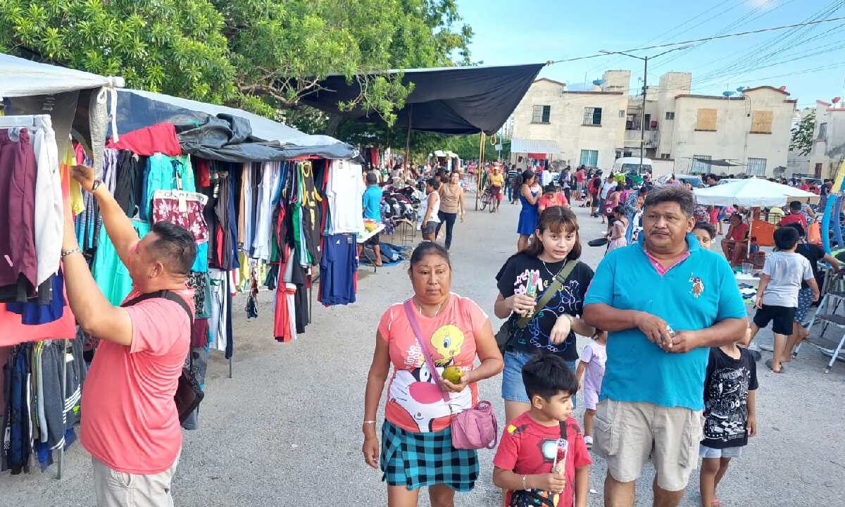 Caen 25% las ventas en tianguis de Quintana Roo durante cierre de año y las celebraciones de Año Nuevo