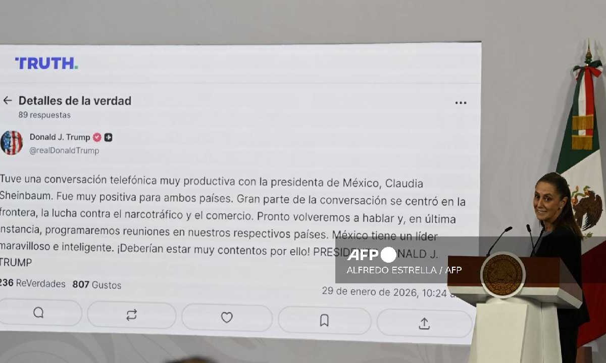 Dialogan Trump y Sheinbaum.