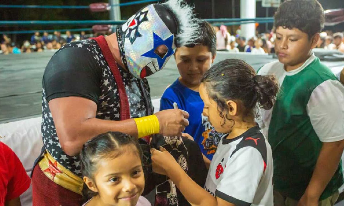 Lucha libre en Tulum.