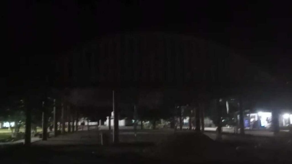 Valladolid Nuevo sin luz.