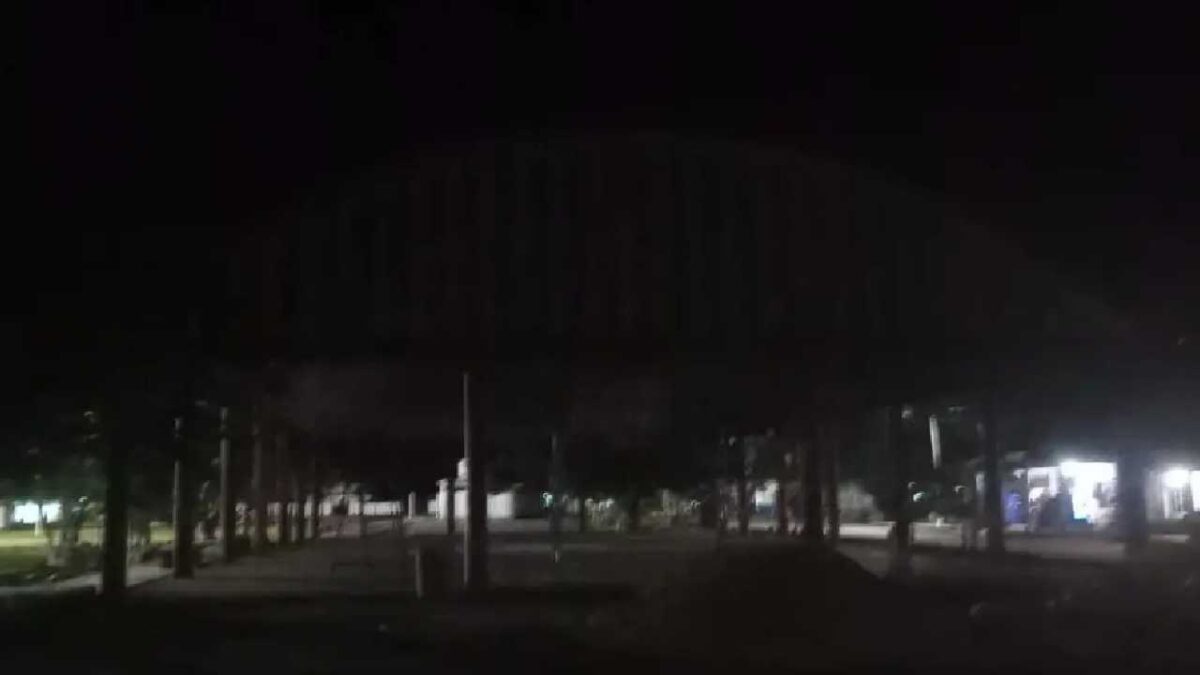 Valladolid Nuevo sin luz.