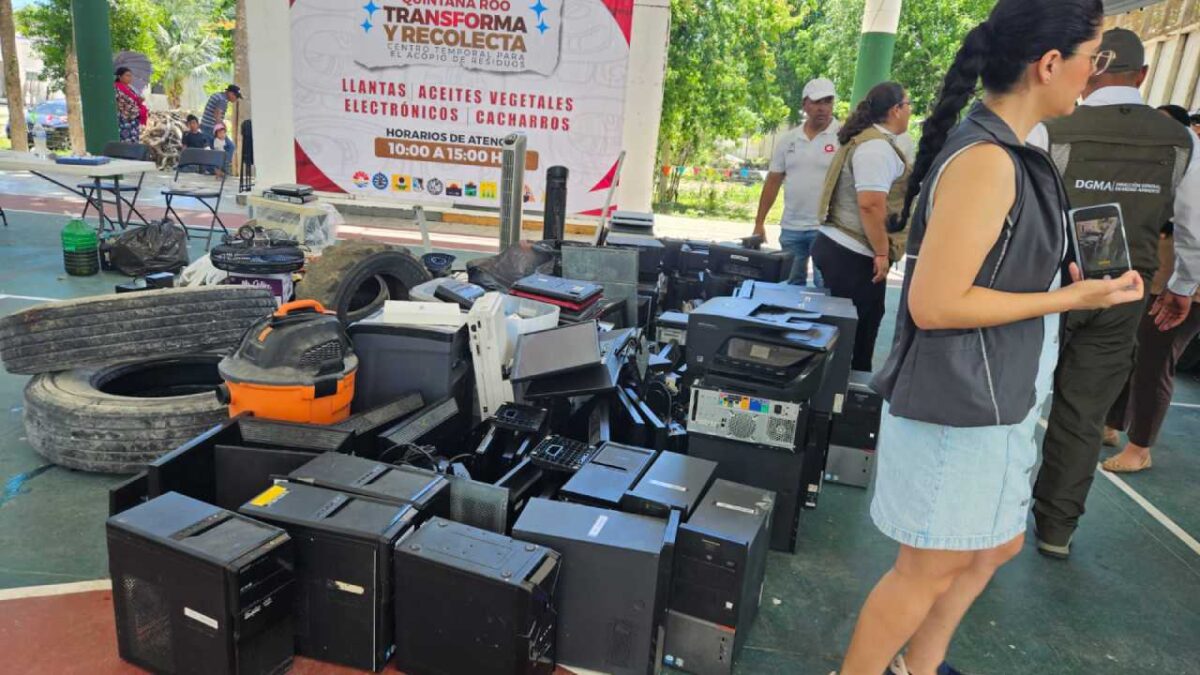 Jornada de recolección de electrónicos.