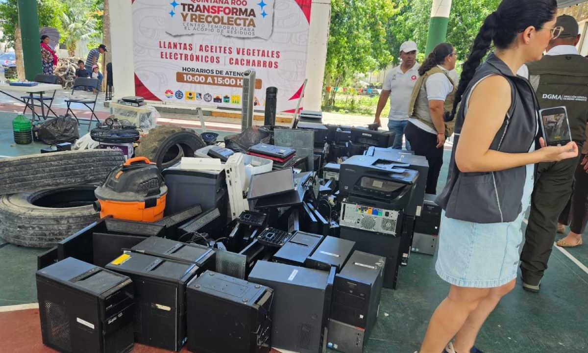 Jornada de recolección de electrónicos.