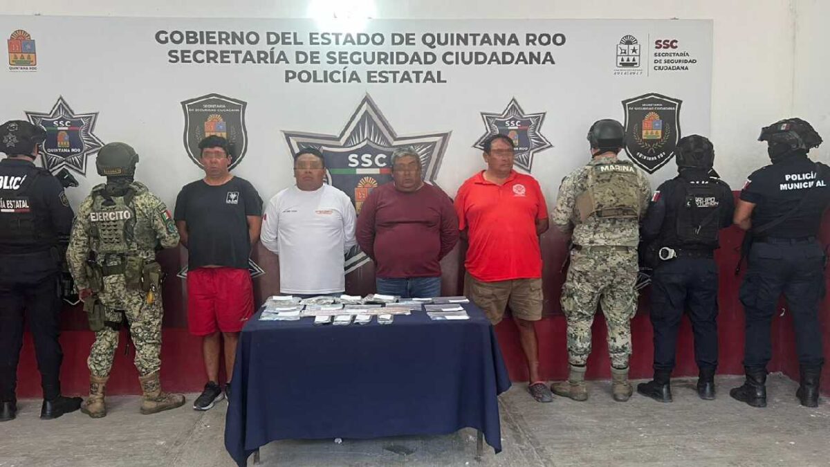 El arresto fue en Mahahual, municipio de Othón P. Blanco.