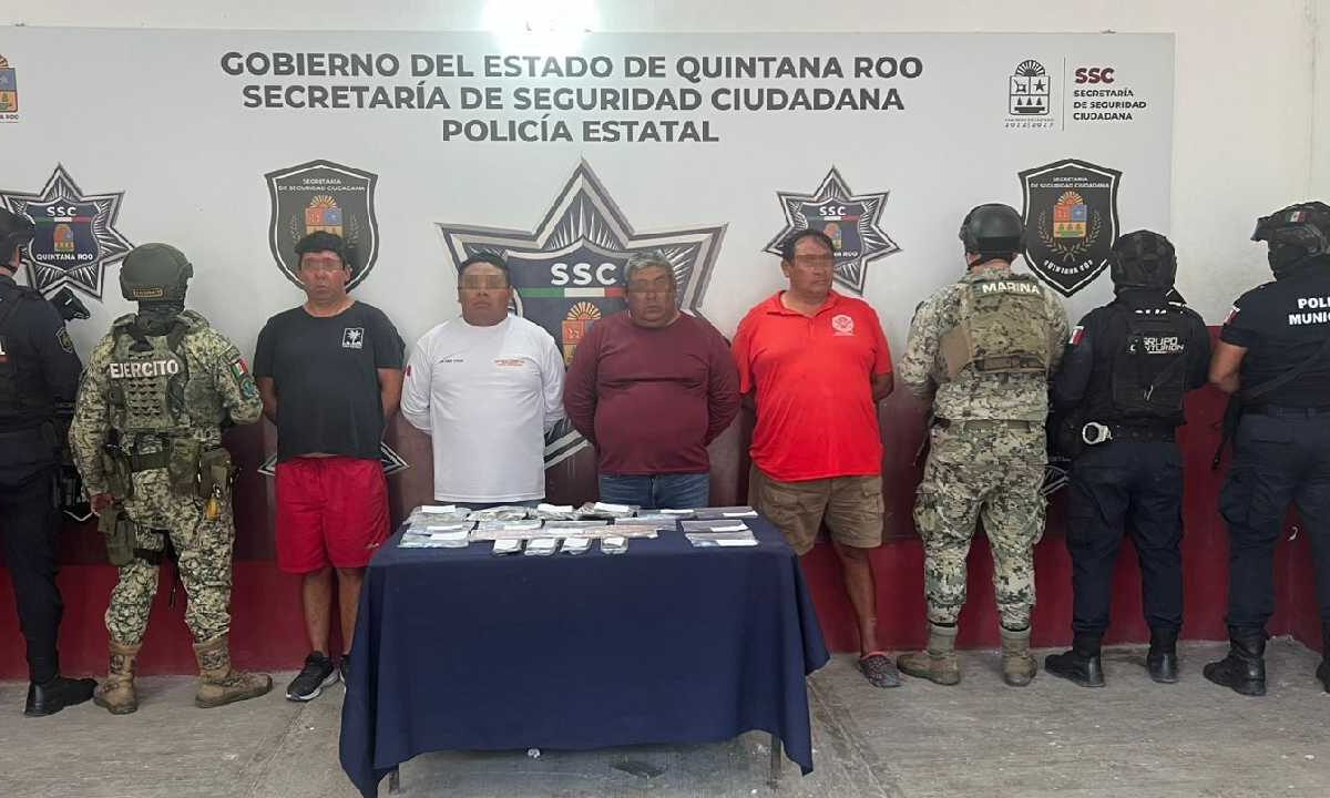 El arresto fue en Mahahual, municipio de Othón P. Blanco.