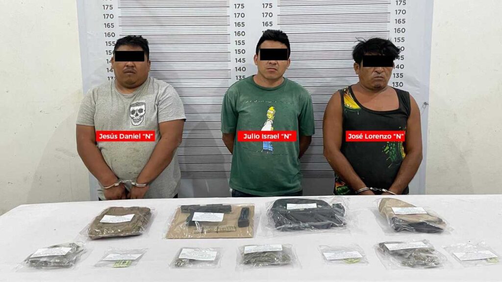 Caen 3 con drogas en Tulum.