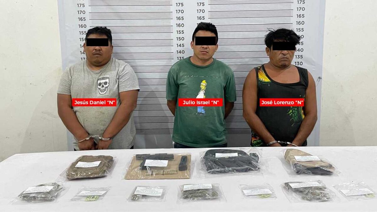 Caen 3 con drogas en Tulum.