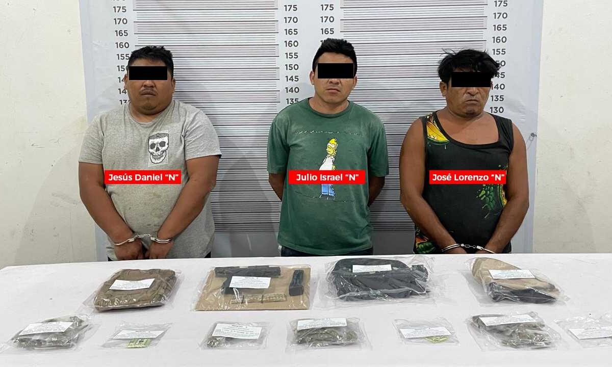 Caen 3 con drogas en Tulum.