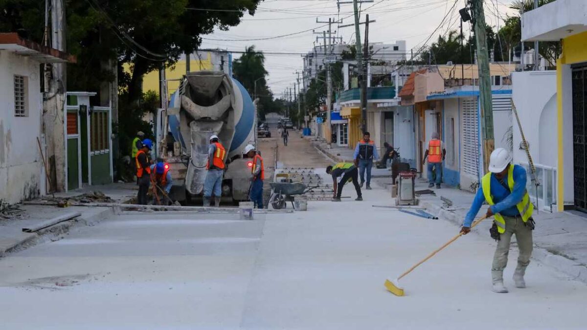 Obras en Cozumel.