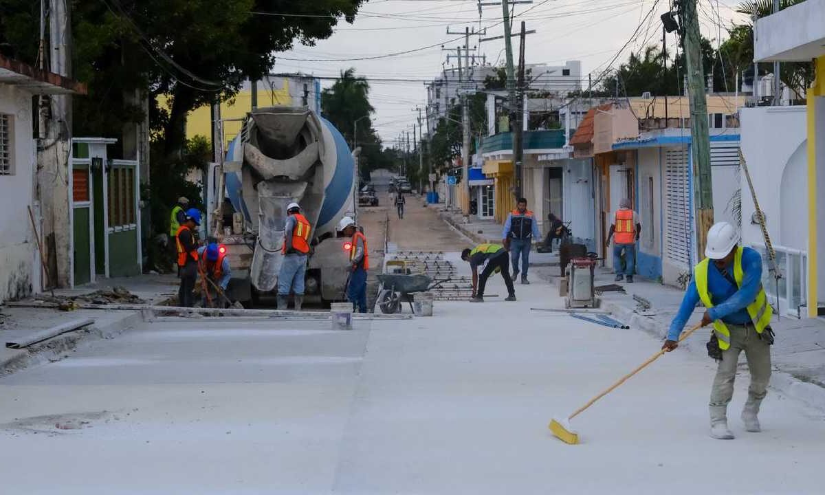 Obras en Cozumel.