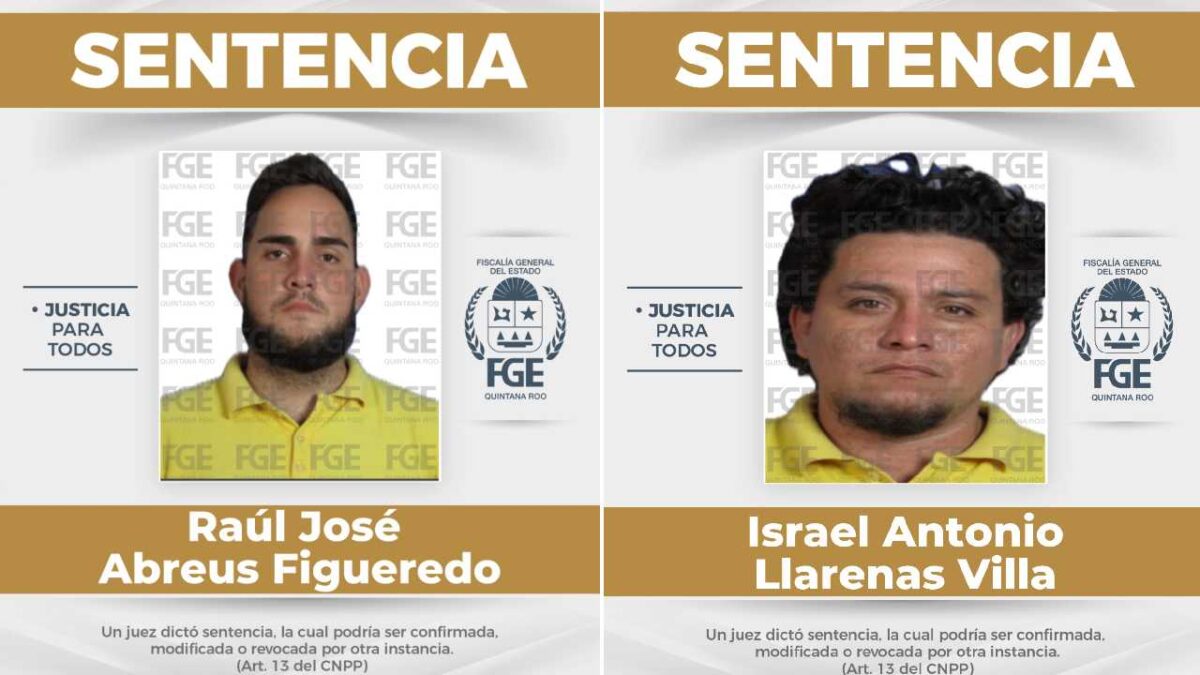 Sentencian a dos en Cancún.