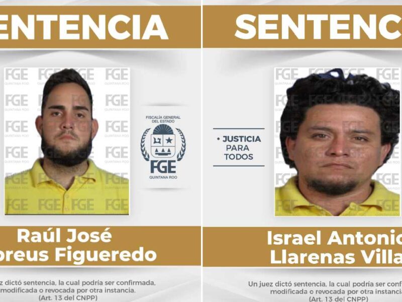 Dan 37 años de cárcel a dos sujetos responsables del asesinato de un servidor público en Cancún