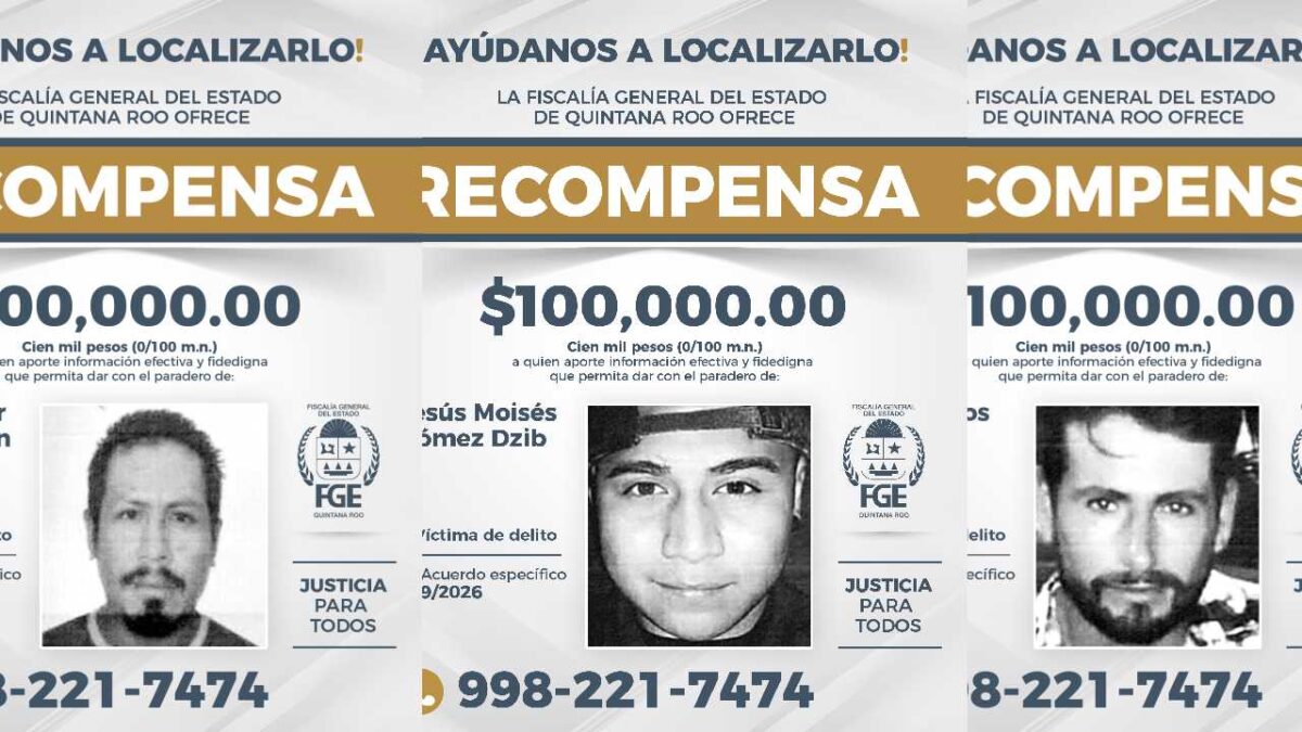 La FGE ofrece recompensa.