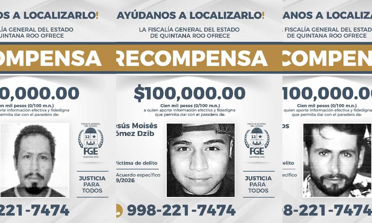 La FGE ofrece recompensa.