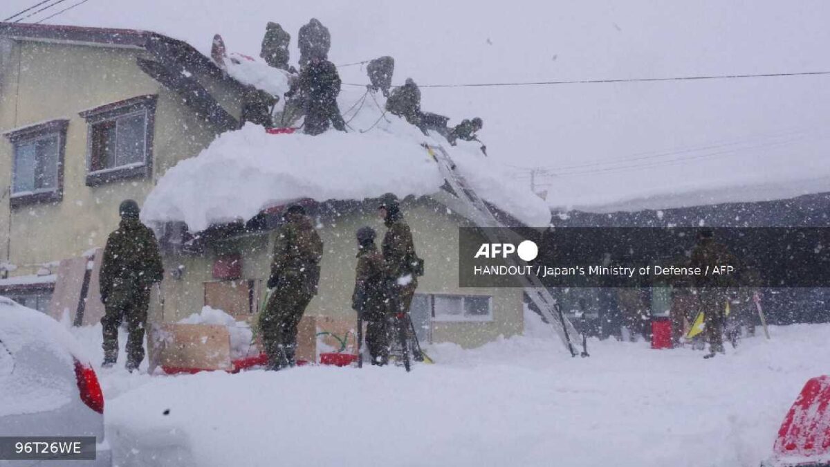 Mortales nevadas en Japón.