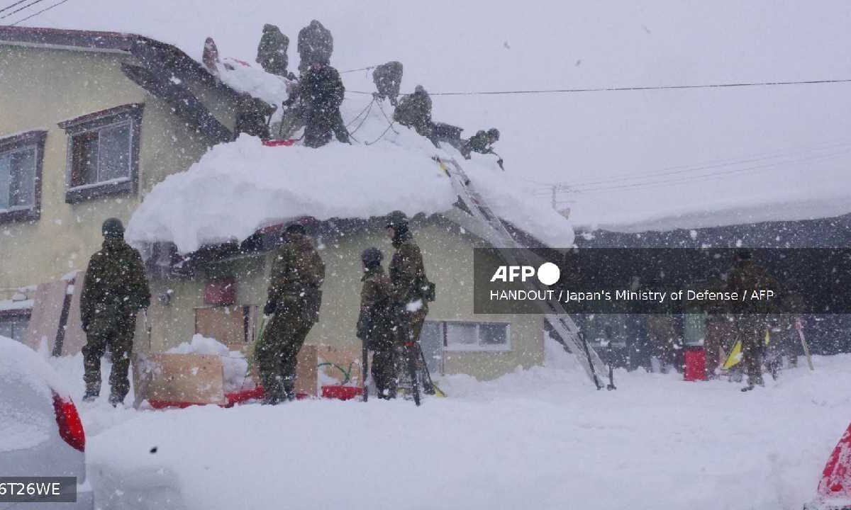 Mortales nevadas en Japón.