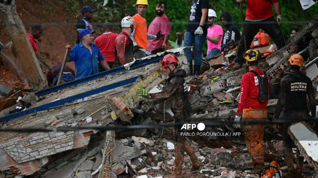 Lluvias en Brasil dejan 23 muertos, decenas de desaparecidos y cientos de evacuados