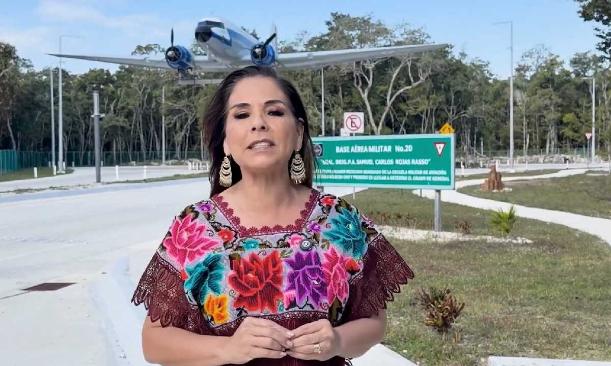 Destaca Mara Lezama el trabajo de la Fuerza Aérea Mexicana.