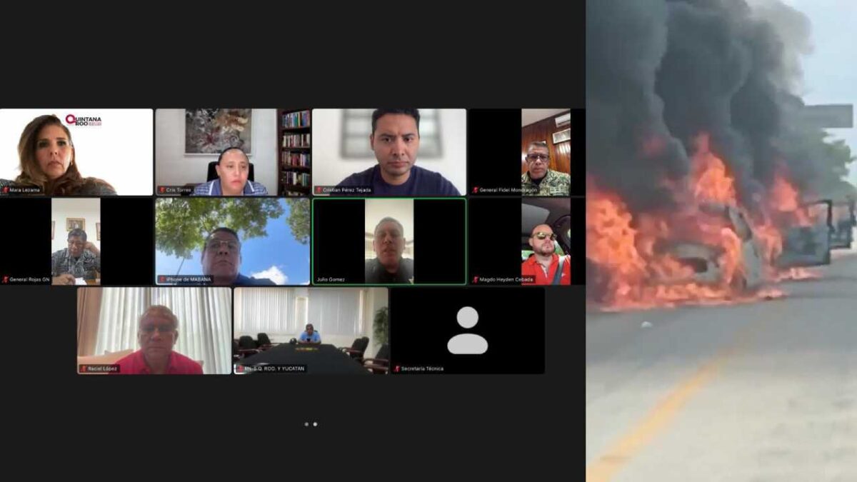 Mesa de Seguridad en Quintana Roo en sesión permanente.